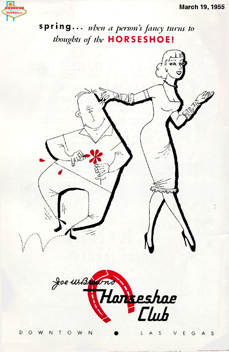 Ad from March 1955 Joe Brown's Horseshoe Club
