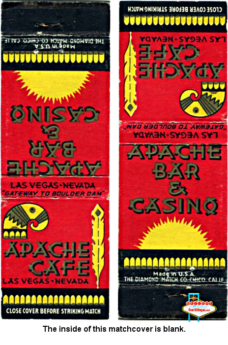 Apache Bar & Casino Las Vegas  match cover 