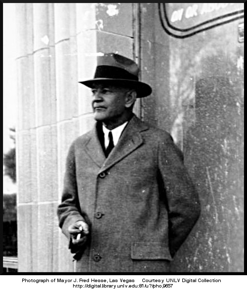 Photograph of Mayor J. Fred Hesse, Las Vegas   Courtesy UNLV Digital Collection 