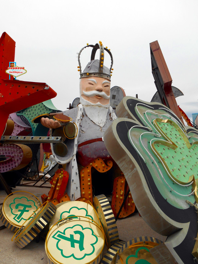The Coin Castle Casino king still reigns at the Neon Museum. 