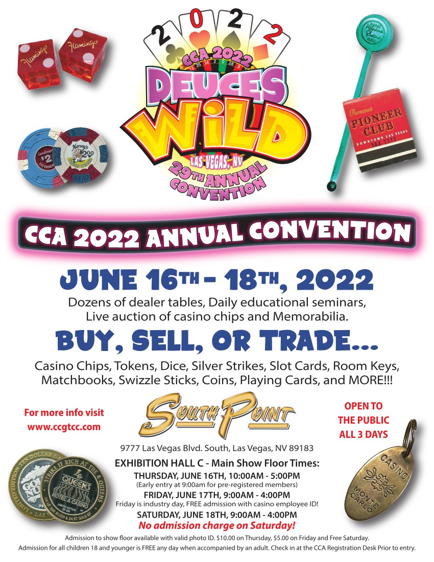 “Just about everything that you could imagine with a casino name on it is collected, and will be on display at this show,” 