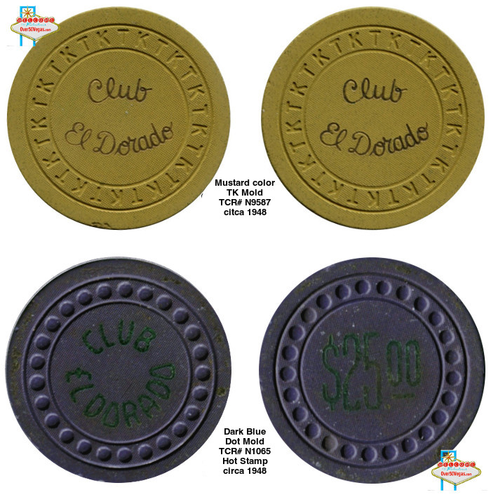 Eldorado Club Chips  1948 Las Vegas, NV