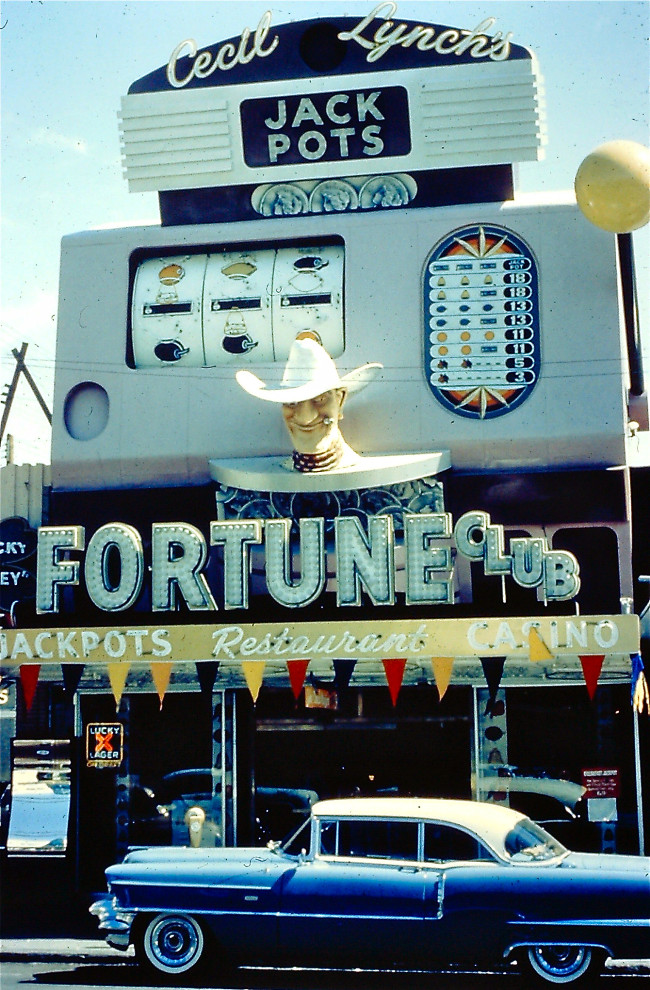 Cecil Lynch's Fortune Club at 22 Fremont St. was a slots only club.