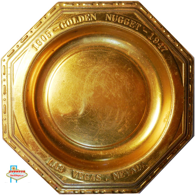 Golden Nugget Las Vegas brass ahtray  