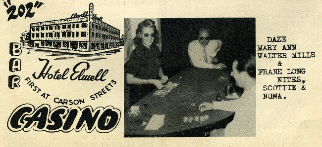 Hotel Elwell Las Vegas, NV casino ad