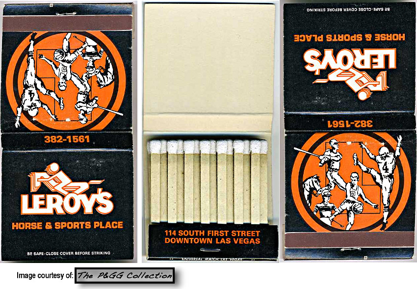 114 S. 1st St.
Las Vegas, NV

Leroy's Horse & Sports Place