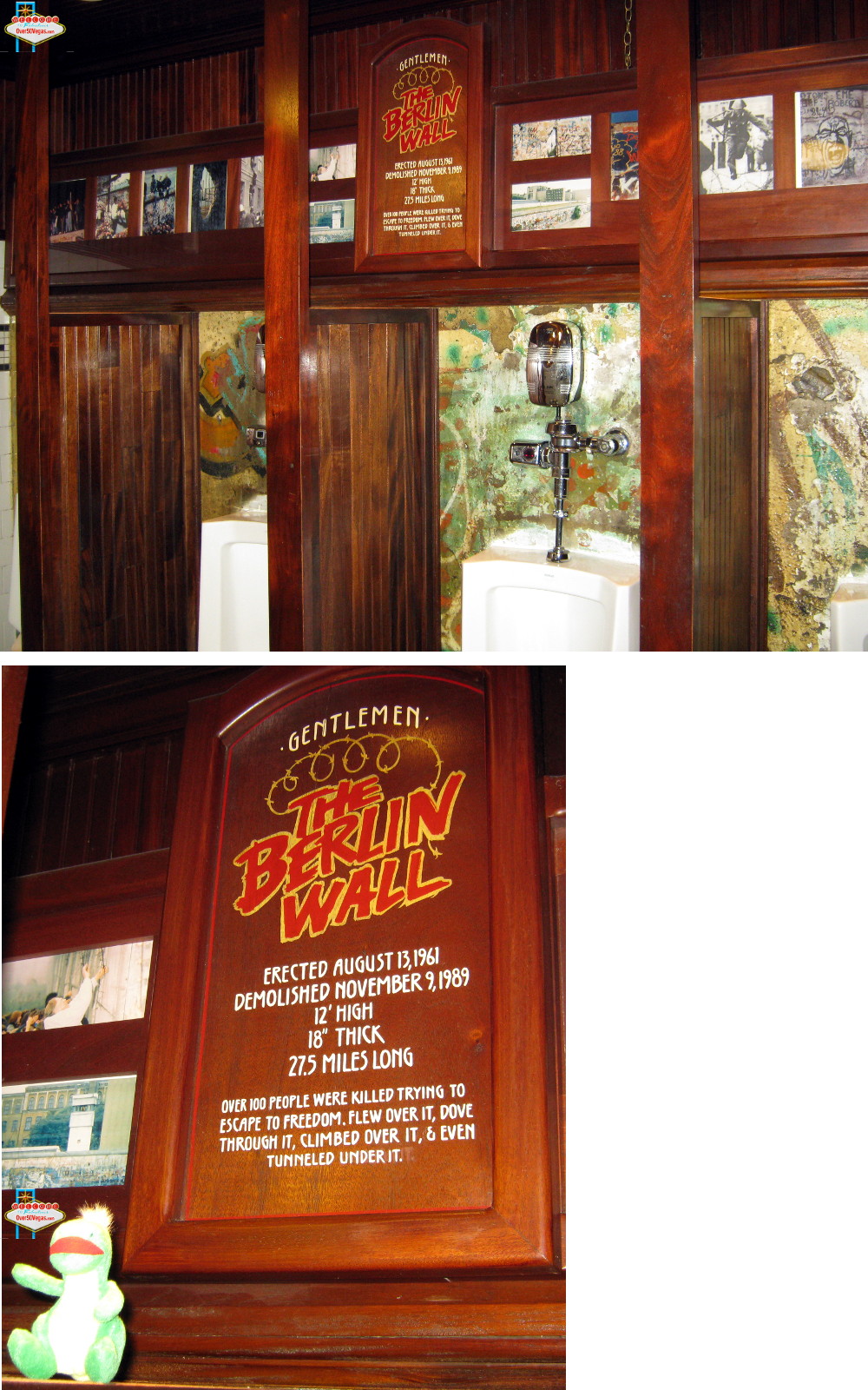 authentic portion of the Berlin Wall in Main Street Station
