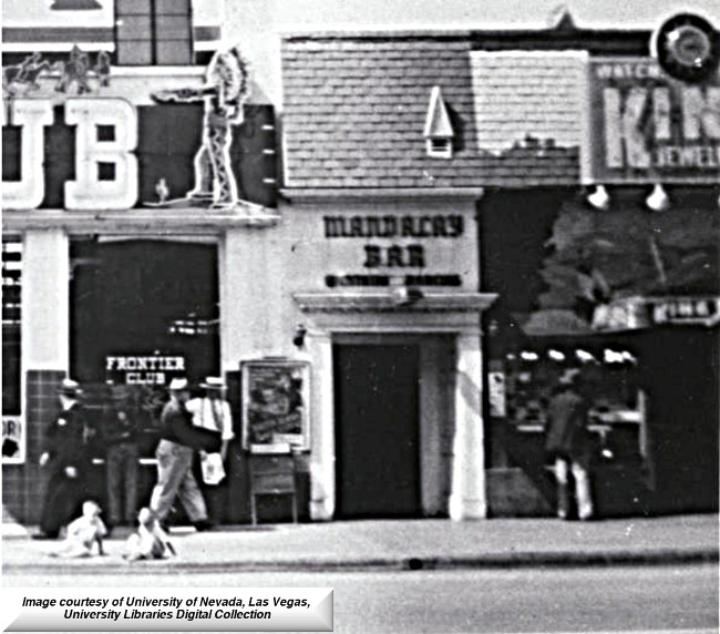 entrance to the Mandalay Bar 