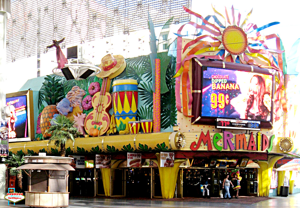 Mermaids Casino on Fremont street in Las Vegas, NV 2013