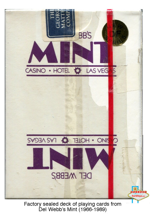 Mint Las Vegas playing cards still in the sealed package.