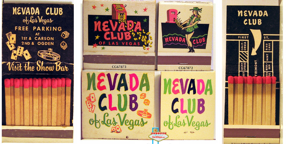 Nevada Club Las Vegas matchbooks