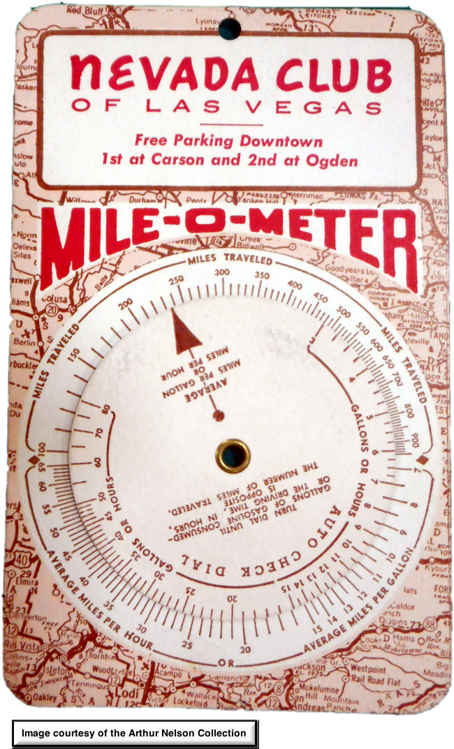 Nevada Club downtown Las Vegas Mile-O-Meter
