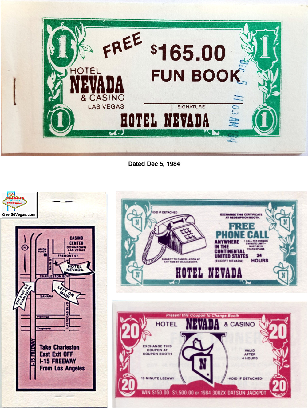 Hotel Nevada & Casino Fun Book