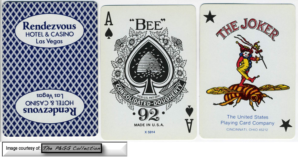 Rendevous Hotel Casino Las vegas Playing cards 