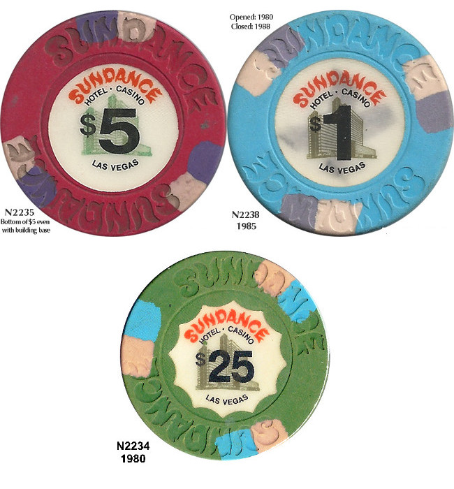 Sundance Hotel Casino Las Vegas chips